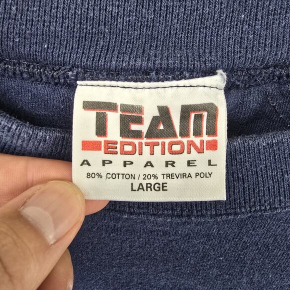 Vintage Notre Dame Sweatshirt Mens Large Fighting Irish Team Edition Apparel 90s - Picture 5 of 12